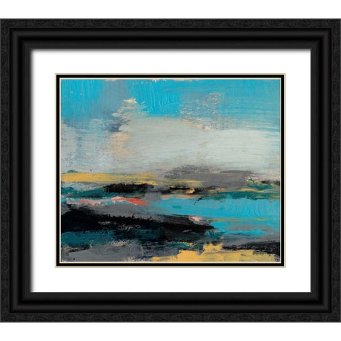 Bold Horizon II Black Ornate Wood Framed Art Print with Double Matting by Goldberger, Jennifer