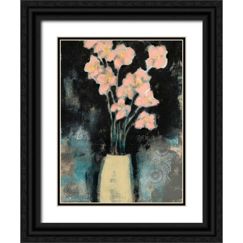 Wildflower Stems I Black Ornate Wood Framed Art Print with Double Matting by Goldberger, Jennifer