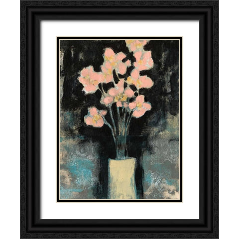 Wildflower Stems II Black Ornate Wood Framed Art Print with Double Matting by Goldberger, Jennifer