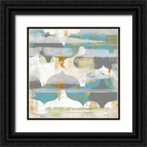 Arabesque Abstract II Black Ornate Wood Framed Art Print with Double Matting by Goldberger, Jennifer