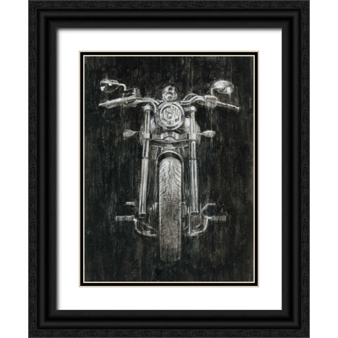 Steel Horse I Black Ornate Wood Framed Art Print with Double Matting by Harper, Ethan