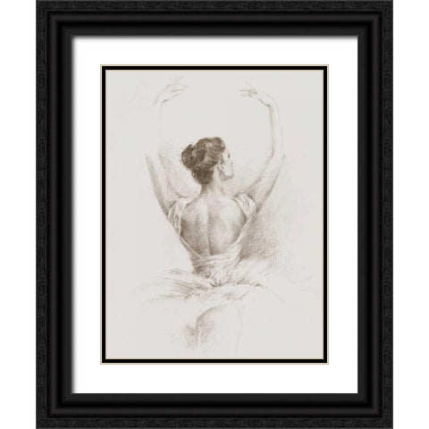 Dance Study I Black Ornate Wood Framed Art Print with Double Matting by Harper, Ethan