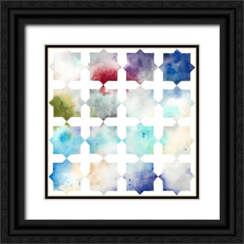 Pattern Blur I Black Ornate Wood Framed Art Print with Double Matting by Meagher, Megan
