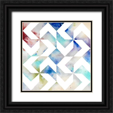 Pattern Blur III Black Ornate Wood Framed Art Print with Double Matting by Meagher, Megan