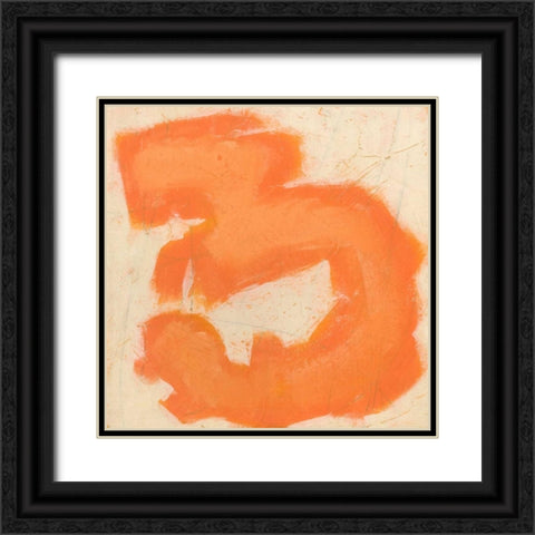 Gestural VI Black Ornate Wood Framed Art Print with Double Matting by Vess, June Erica