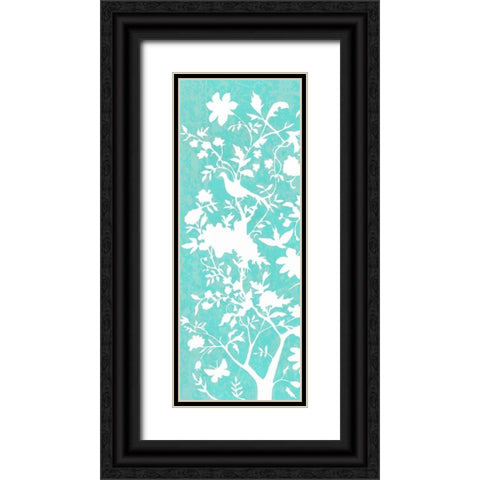Graphic Chinoiserie I Black Ornate Wood Framed Art Print with Double Matting by McCavitt, Naomi