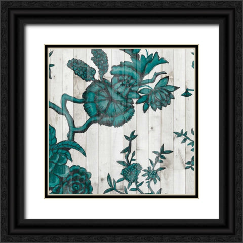 Terra Verde Chinoiserie IV Black Ornate Wood Framed Art Print with Double Matting by McCavitt, Naomi