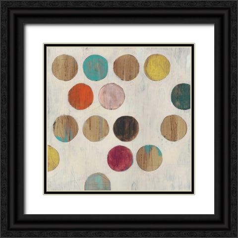 Dot Matrix II Black Ornate Wood Framed Art Print with Double Matting by Vess, June Erica