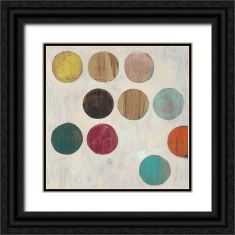 Dot Matrix IV Black Ornate Wood Framed Art Print with Double Matting by Vess, June Erica