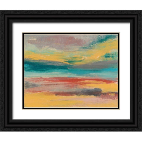 Sunset Study IX Black Ornate Wood Framed Art Print with Double Matting by Goldberger, Jennifer