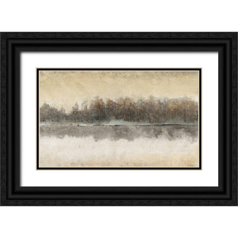 Edgewater II Black Ornate Wood Framed Art Print with Double Matting by Tim OToole