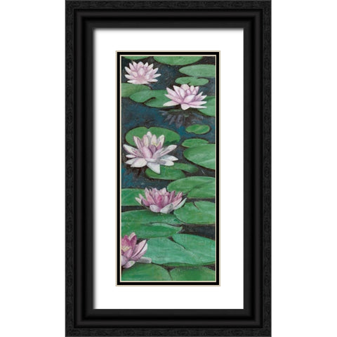 Tranquil Lilies II Black Ornate Wood Framed Art Print with Double Matting by McCavitt, Naomi