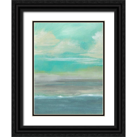 Lowland Beach I Black Ornate Wood Framed Art Print with Double Matting by McMullen, Charles
