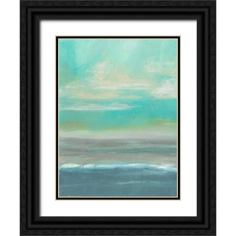 Lowland Beach II Black Ornate Wood Framed Art Print with Double Matting by McMullen, Charles