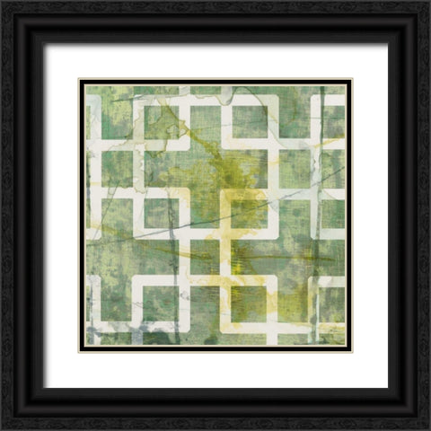 Metric Link VIII Black Ornate Wood Framed Art Print with Double Matting by Goldberger, Jennifer