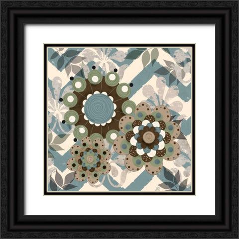 Chambray Rosettes and Finials I Black Ornate Wood Framed Art Print with Double Matting by Reynolds, Jade