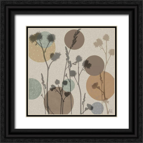 Polka-Dot Wildflowers I Black Ornate Wood Framed Art Print with Double Matting by Reynolds, Jade
