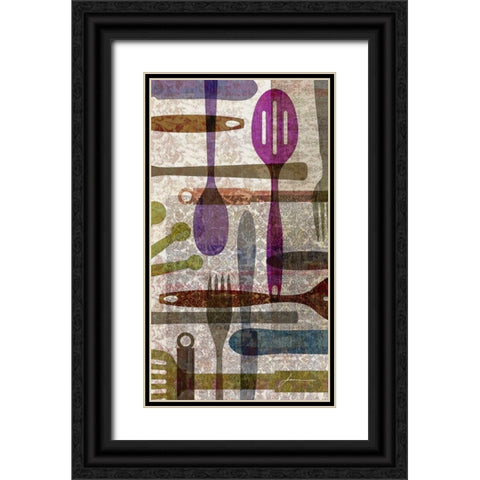 On the Table II Black Ornate Wood Framed Art Print with Double Matting by Burghardt, James