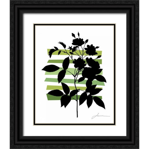 Color Shade II Black Ornate Wood Framed Art Print with Double Matting by Burghardt, James