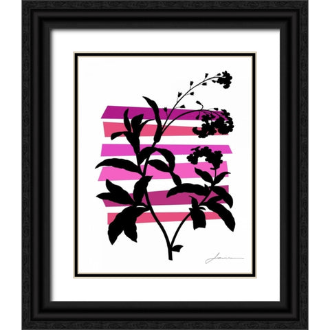 Color Shade V Black Ornate Wood Framed Art Print with Double Matting by Burghardt, James