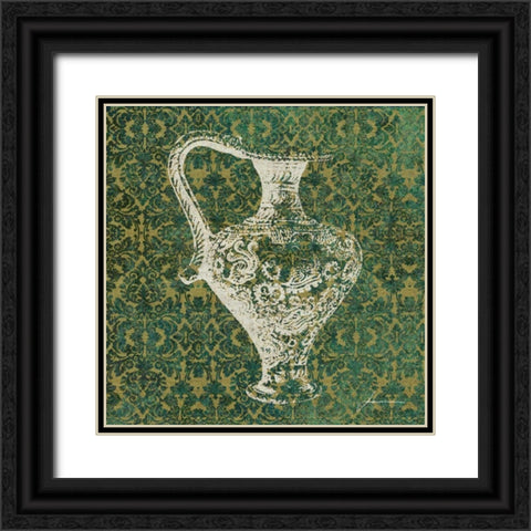 Patterned Bottles III Black Ornate Wood Framed Art Print with Double Matting by Burghardt, James