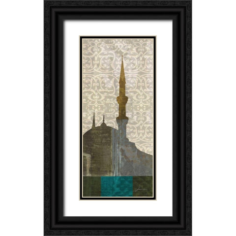 Eastern Spires II Black Ornate Wood Framed Art Print with Double Matting by Burghardt, James