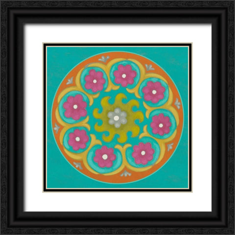 Celebration Suzani II Black Ornate Wood Framed Art Print with Double Matting by Zarris, Chariklia