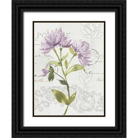 Romantic Watercolor II Black Ornate Wood Framed Art Print with Double Matting by Mosley, Kiana