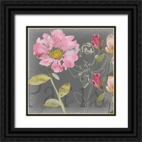 Joie de Vivre I Black Ornate Wood Framed Art Print with Double Matting by Mosley, Kiana