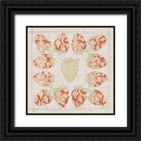Contour Fruits and Veggies IX Black Ornate Wood Framed Art Print with Double Matting by Vision Studio
