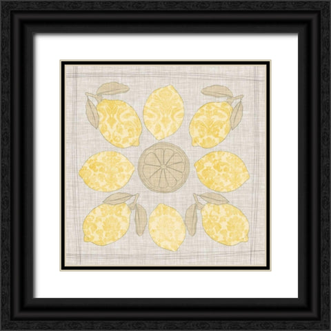 Contour Fruits and Veggies X Black Ornate Wood Framed Art Print with Double Matting by Vision Studio