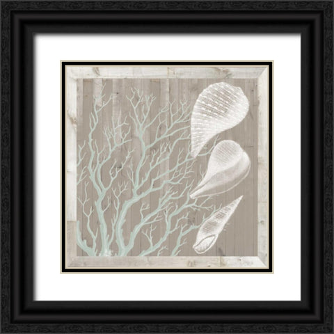 Seaboard II Black Ornate Wood Framed Art Print with Double Matting by Fagalde, Jarman