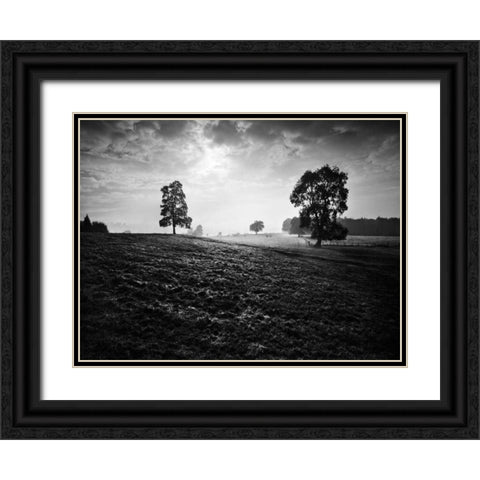 Breaking Light Black Ornate Wood Framed Art Print with Double Matting by Henson, Martin
