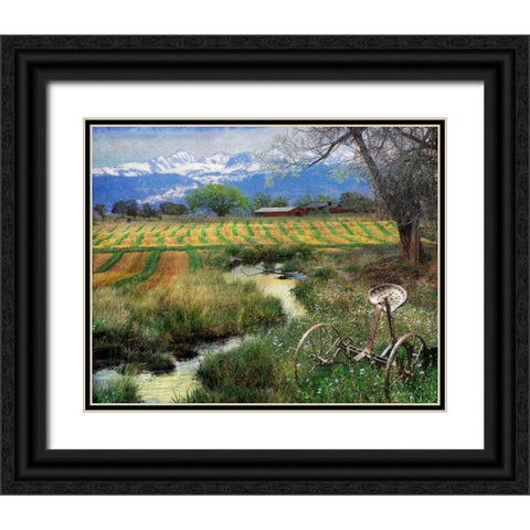 Idyllic Farm I Black Ornate Wood Framed Art Print with Double Matting by Vest, Chris