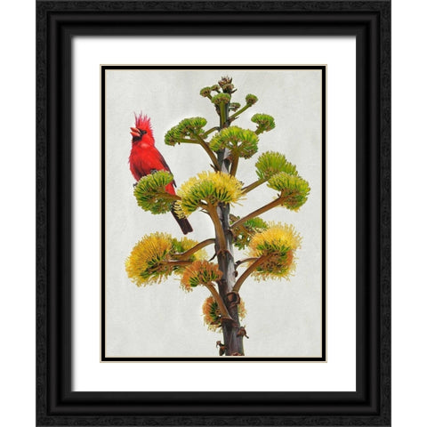 Avian Tropics I Black Ornate Wood Framed Art Print with Double Matting by Vest, Chris