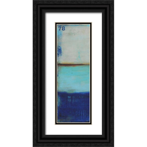 Ocean 78 I Black Ornate Wood Framed Art Print with Double Matting by Ashley, Erin