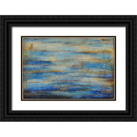 Blue Bay Jazz Black Ornate Wood Framed Art Print with Double Matting by Ashley, Erin