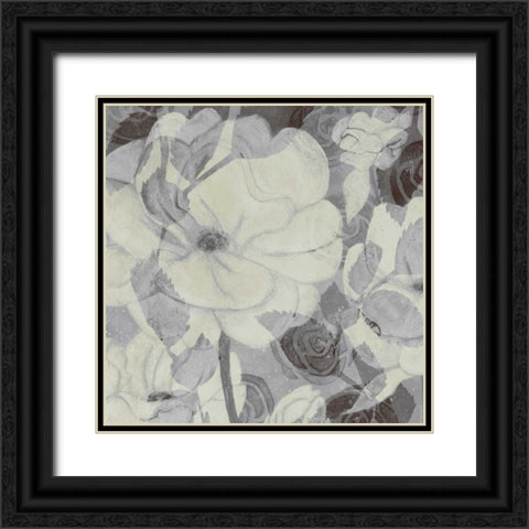 Grey Garden I Black Ornate Wood Framed Art Print with Double Matting by Popp, Grace