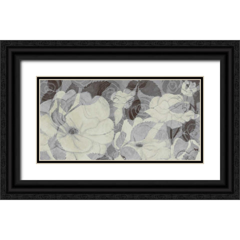 Grey Garden III Black Ornate Wood Framed Art Print with Double Matting by Popp, Grace