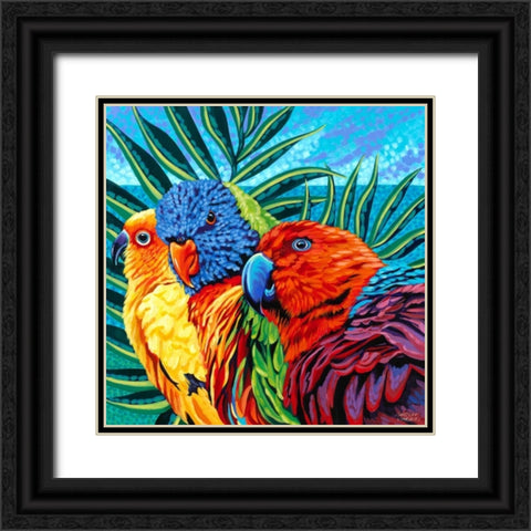 Birds in Paradise I Black Ornate Wood Framed Art Print with Double Matting by Vitaletti, Carolee