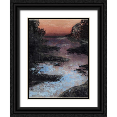 Twilight Canal II Black Ornate Wood Framed Art Print with Double Matting by Popp, Grace