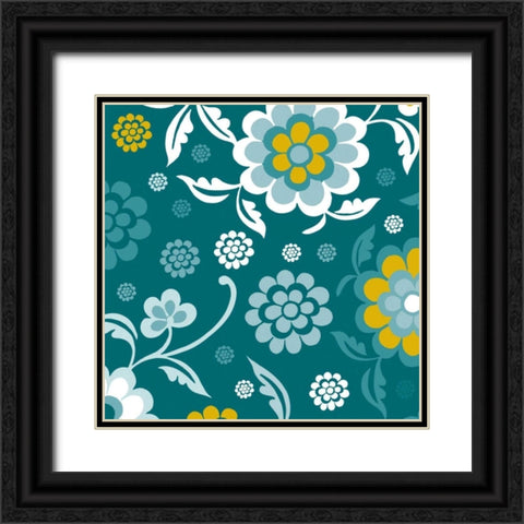 Emerald Forest I Black Ornate Wood Framed Art Print with Double Matting by Ketchum, Nicole