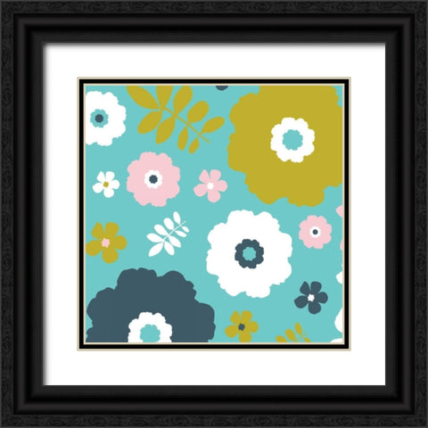 Sweet Floral I Black Ornate Wood Framed Art Print with Double Matting by Ketchum, Nicole