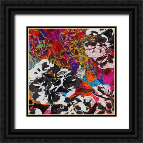 Trace Elements IV Black Ornate Wood Framed Art Print with Double Matting by Burghardt, James