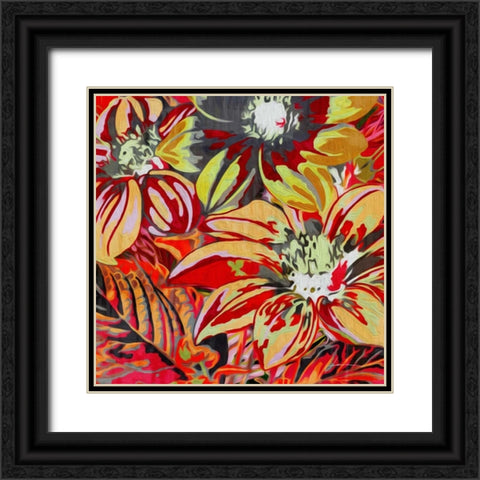 Spring Mix II Black Ornate Wood Framed Art Print with Double Matting by Burghardt, James