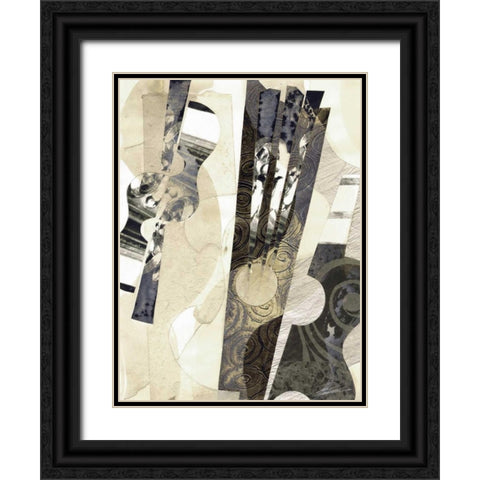Calipso II Black Ornate Wood Framed Art Print with Double Matting by Butler, John