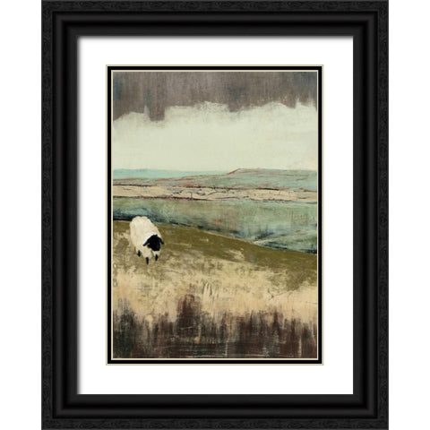 Open Meadow I Black Ornate Wood Framed Art Print with Double Matting by Popp, Grace
