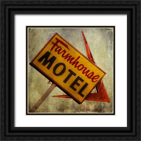 Vintage LA II Black Ornate Wood Framed Art Print with Double Matting by Malek, Honey