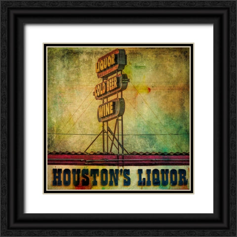 Vintage LA IV Black Ornate Wood Framed Art Print with Double Matting by Malek, Honey