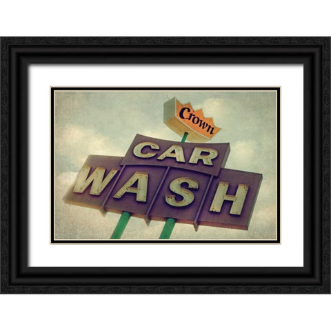 Vintage LA VII Black Ornate Wood Framed Art Print with Double Matting by Malek, Honey